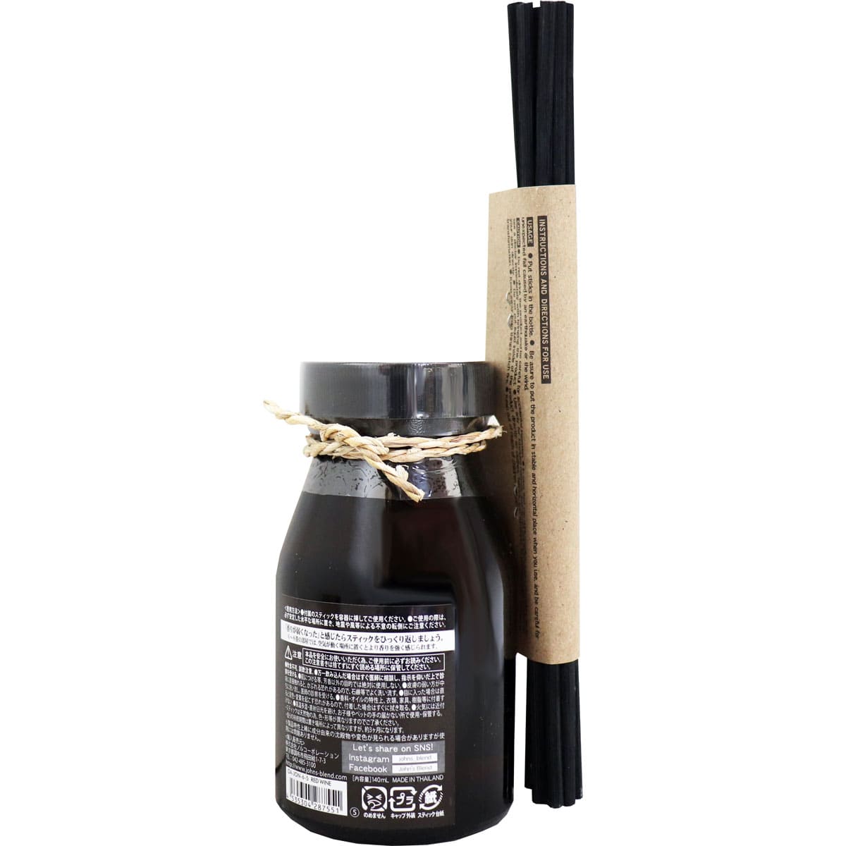 ジョンズブレンド リードディフューザー レッドワイン 140mL