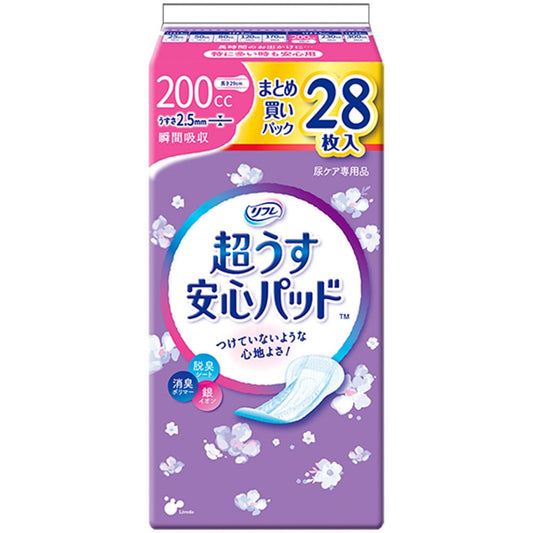 リフレ 超うす安心パッド 特に多い時も安心用 まとめ買いパック 28枚入