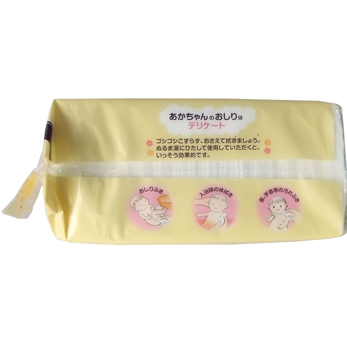 ダッコ 赤ちゃんにやさしい おしりふきコットン 約８ｃｍ×１２ｃｍ ８０枚入