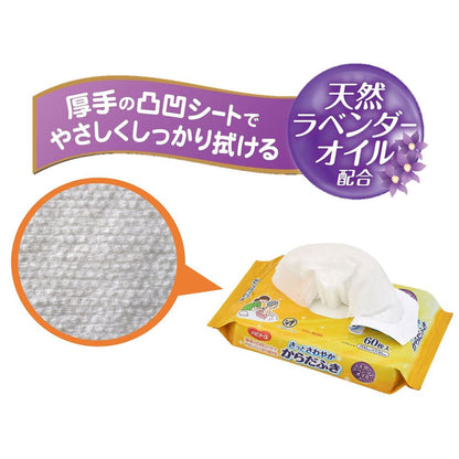 ハビナース　さっとさわやか　からだふき　６０枚入