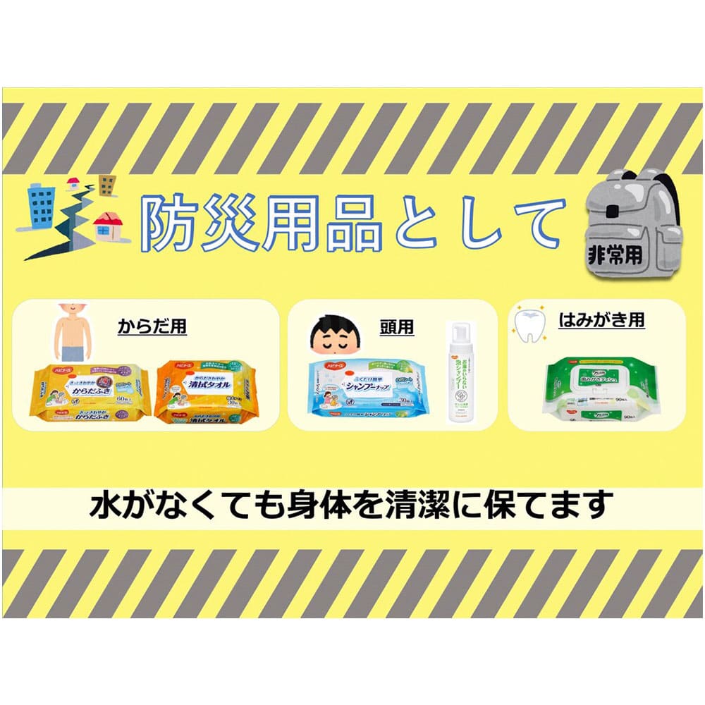 ハビナース　さっとさわやか　からだふき　６０枚入