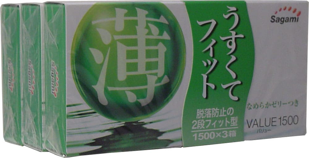 ＶＡＬＵＥ（バリュー）１５００　×　３個パック　お買い得コンドーム