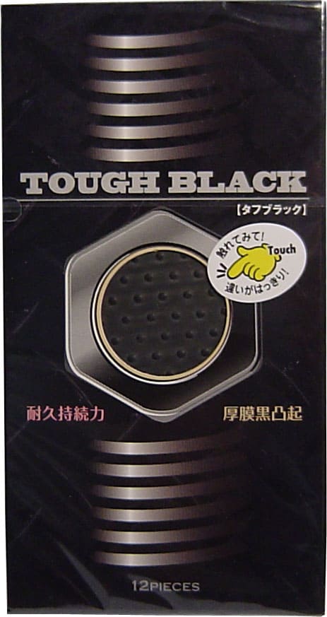 タフブラック　厚膜黒凸起コンドーム　１２個入
