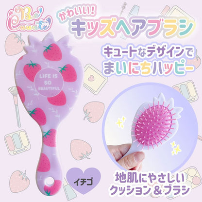 かわいい！キッズヘアブラシ イチゴ 1個入