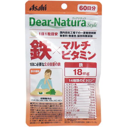 ディアナチュラ スタイル 鉄×マルチビタミン ６０日分 ６０粒入
