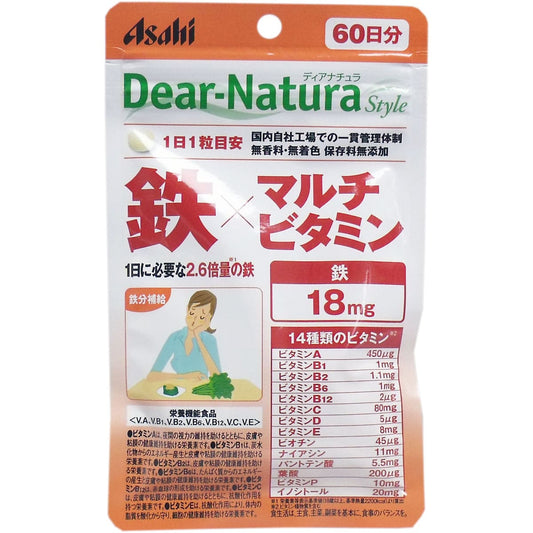 ディアナチュラ スタイル 鉄×マルチビタミン ６０日分 ６０粒入