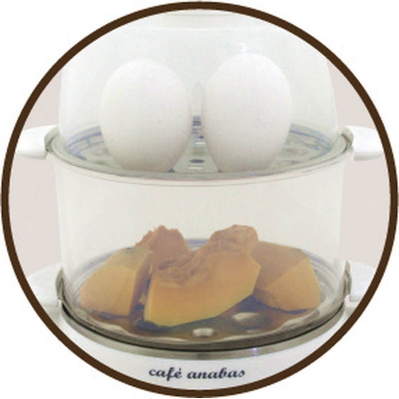 ゆでたまご名人＆かんたん蒸し器（2段） SE-002
