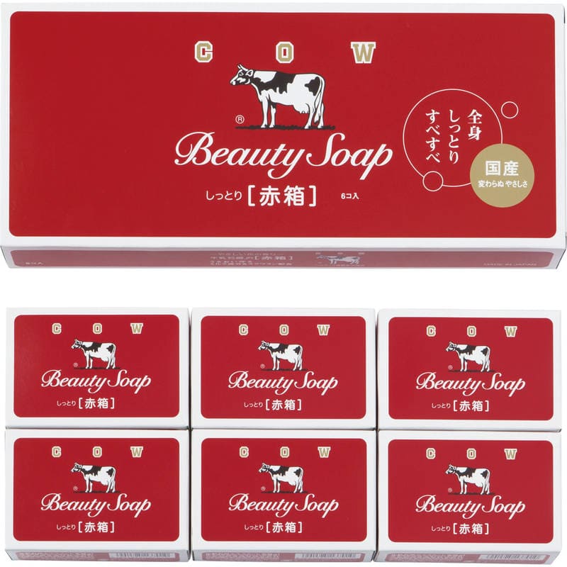牛乳石鹸 カウブランド 赤箱6コ入