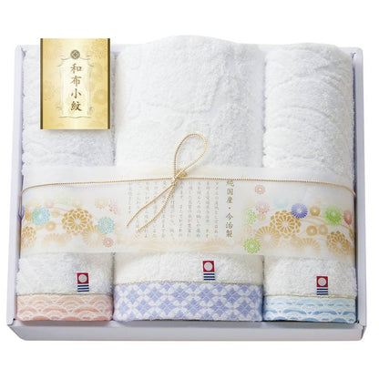 今治 和布小紋 タオルセット WFK-030 PU