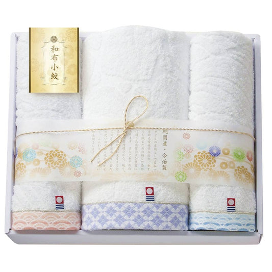 今治 和布小紋 タオルセット WFK-030 PU