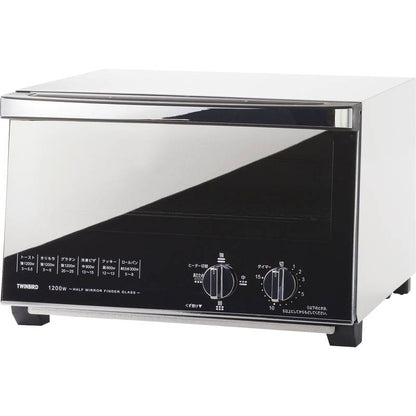 ツインバード ミラーガラスオーブントースター TS-4047W