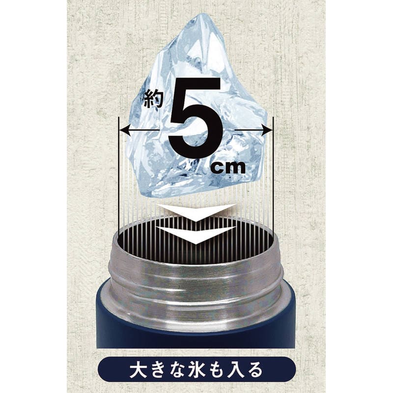 ネオライフ 真空二重マグボトル500mL NL-50 N ネイビー