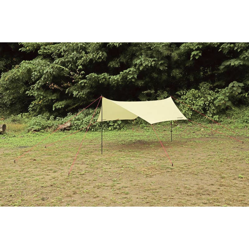 キャプテンスタッグ トレッカー ヘキサタープセット350×280UV（カーキ） UA-1091