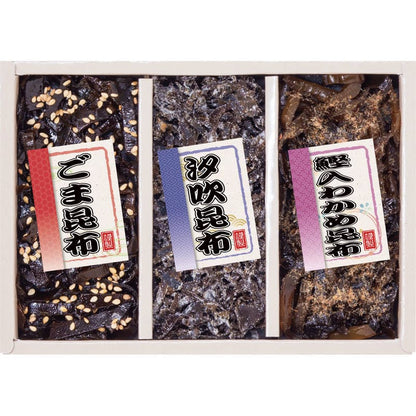 廣川昆布 御昆布 佃煮3品詰合せ（KA－10） 200-31