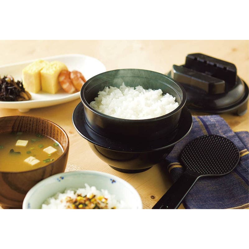 電子レンジ専用炊飯器 紀州備長炭配合 ちびくろちゃん1合炊き CK-001