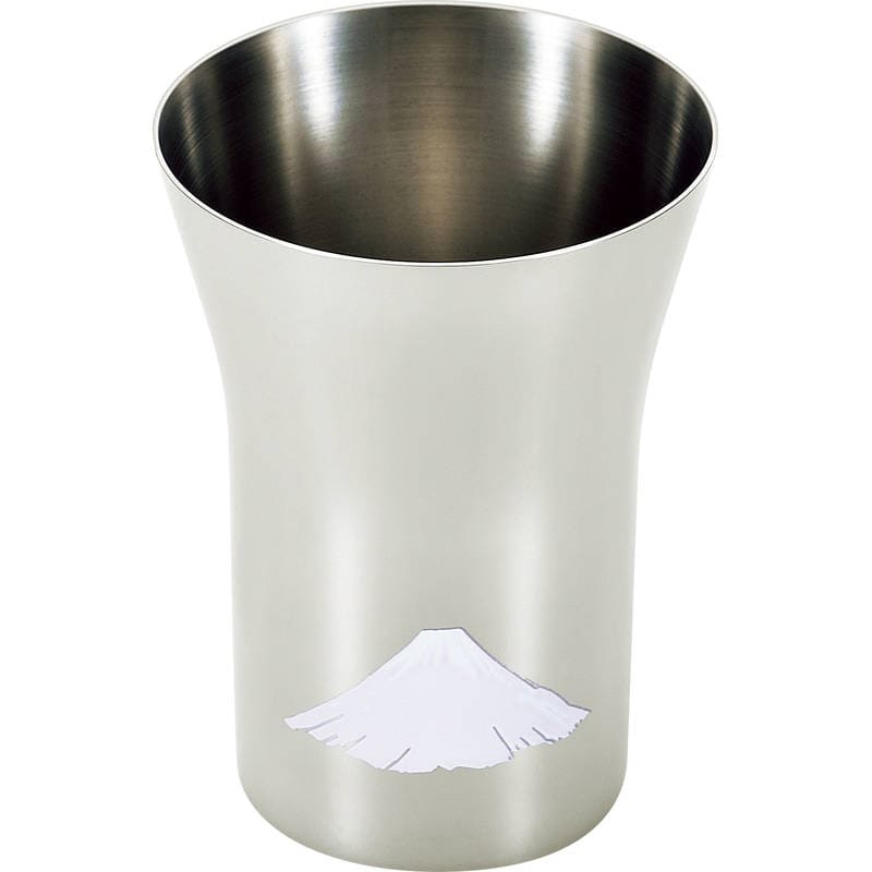 燕熟の技 感温ステンレスタンブラー300mL EJK-301 赤冨士