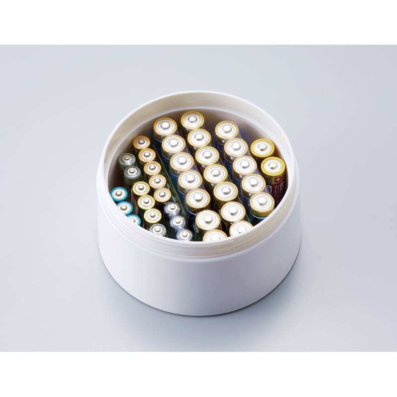 1台4役 乾電池ストッカー ABS-100