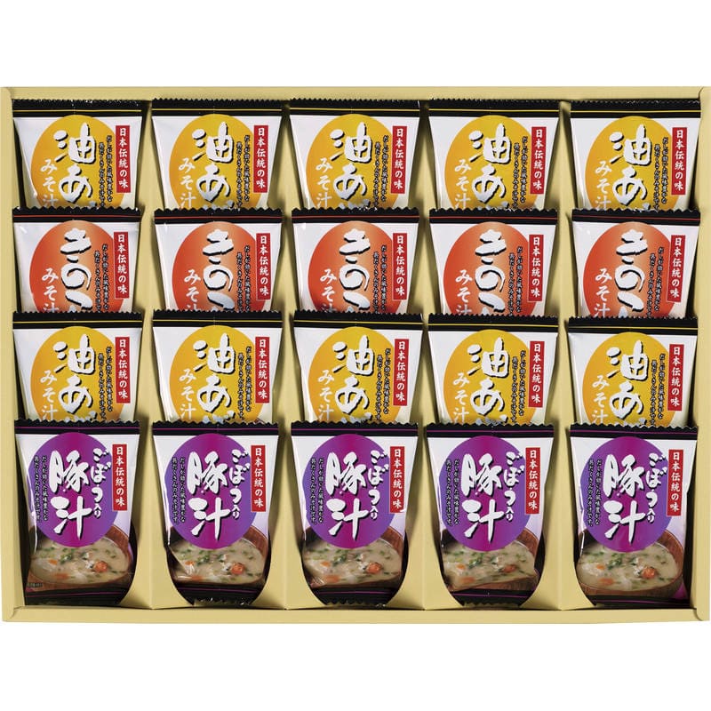 フリーズドライ お味噌汁3種の味詰合せ KF-EO