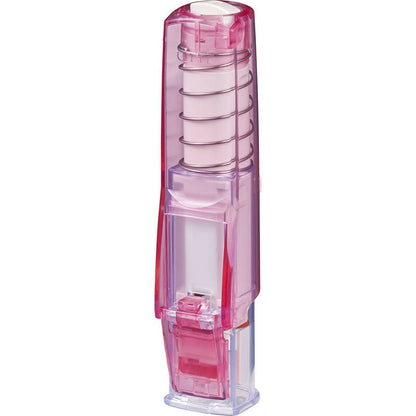 三菱 はん蔵 ワンタッチ印鑑ホルダー HLD-2T.13 透明ピンク