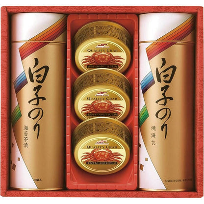 白子のり のりとカニ缶詰合せ SN-400