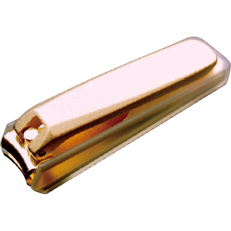和製金メッキ爪切り（大・カバー付） NC-212KC
