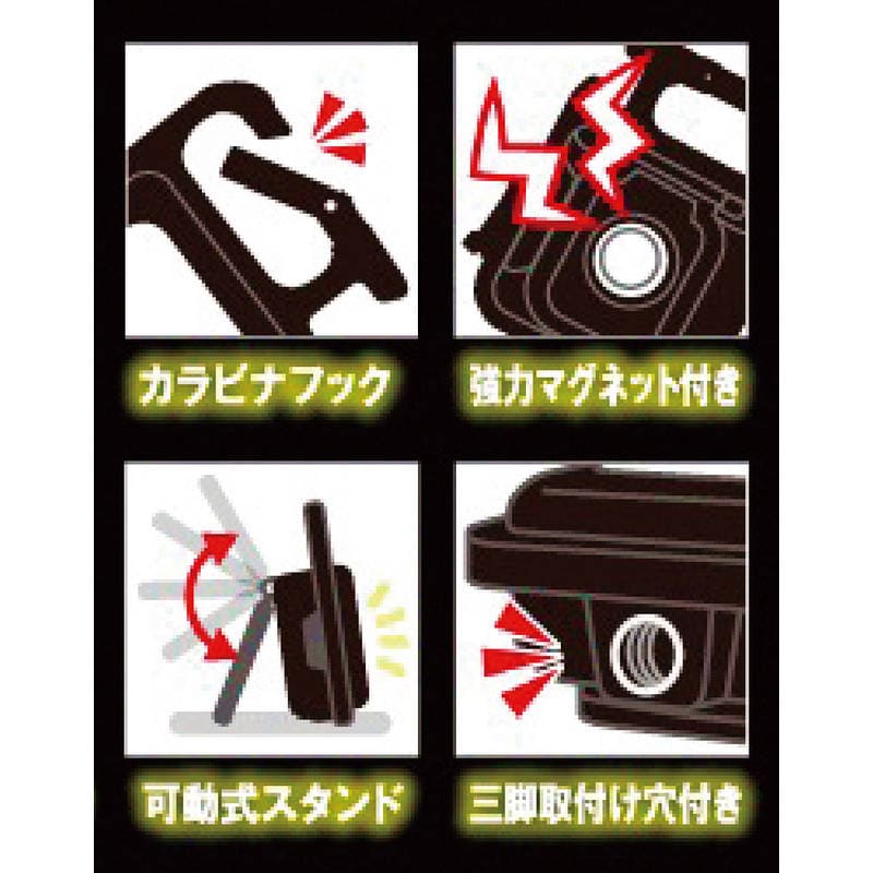 3.7V充電式コンパクトLEDライト HLT-6Li OL オリーブ