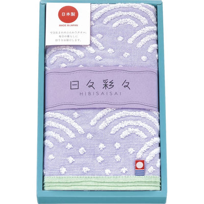 今治 日々彩々 こうこうフェイスタオル1P HI-881 V バイオレット