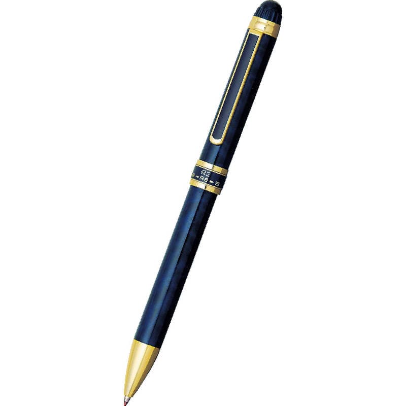 プラチナ ダブルアクションR3マーブル 多機能ペン MWB-3000RN ブルーマーブル