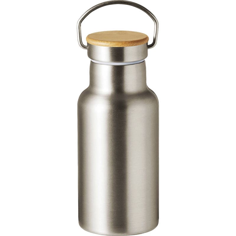 ウッドキャップ・ステンレスボトル 350mL 0062-01 シルバー