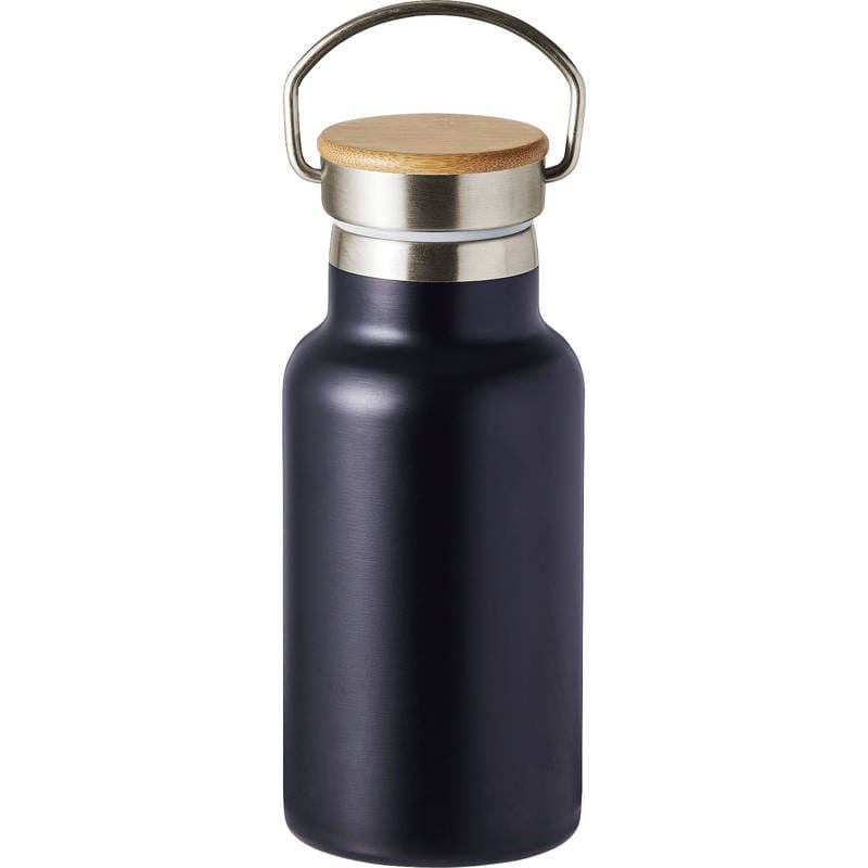ウッドキャップ・ステンレスボトル 350mL 0062-03 マットブラック