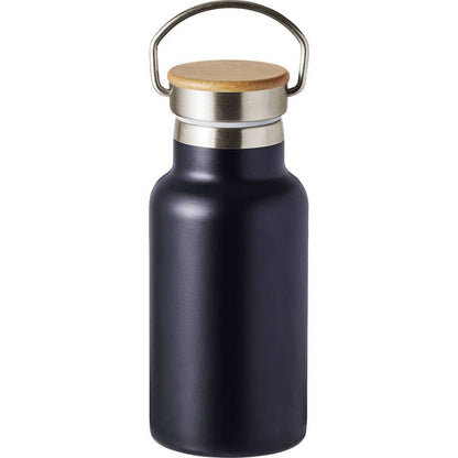 ウッドキャップ・ステンレスボトル 350mL 0062-03 マットブラック