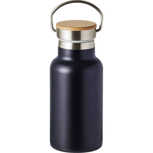 ウッドキャップ・ステンレスボトル 350mL 0062-03 マットブラック