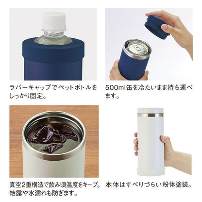 マルチステンレスボトル（ペットボトル対応） 500mL 0038-02 オリーブ