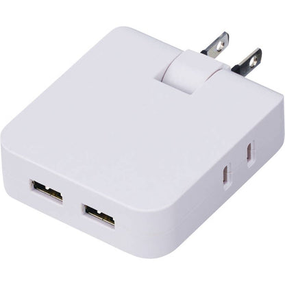 マルチアダプター（2AC＋2USB） 0065-01 ホワイト