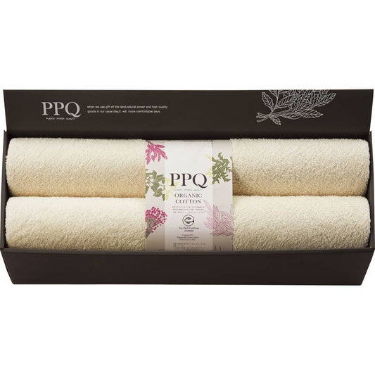 プランツパワークォリティ オーガニックコットン バスタオル4P PPQE1120N