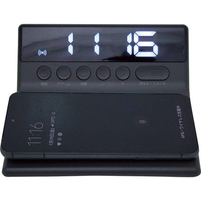 アナバス ワイヤレススマホ充電クロック CR-200