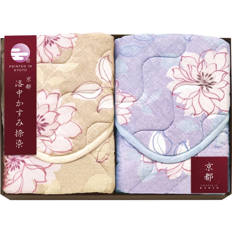 京都 洛中かすみ捺染 敷パッド2P KSG13200