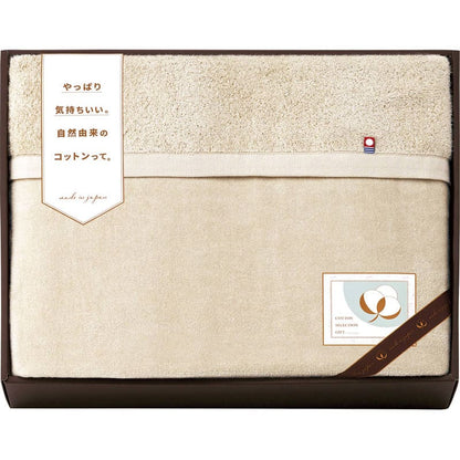 今治さらふわタオル毛布（衿付き） CPM18201-BE ベージュ