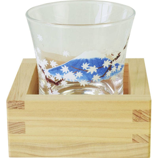 冷感枡酒グラス AM-SYO-12 富士紅葉