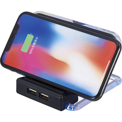 2USBポート付ワイヤレス充電器 アスタブ 6169-23