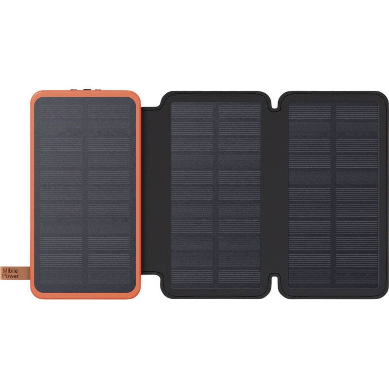 HIDISC 3面ソーラーモバイルバッテリー 10000mAh HD-S3MB10TABK（PSEマーク取得済）