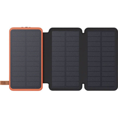 HIDISC 3面ソーラーモバイルバッテリー 10000mAh HD-S3MB10TABK（PSEマーク取得済）