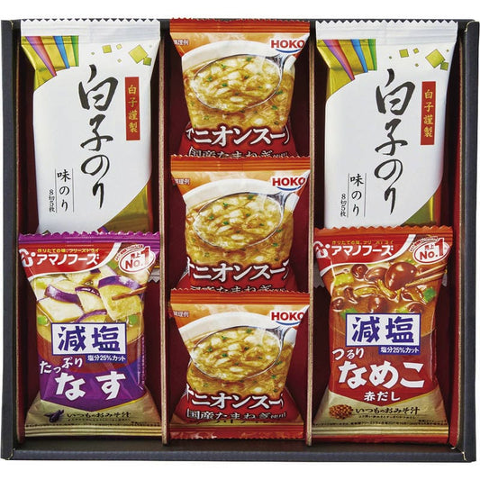 アマノフーズおみそ汁・オニオンスープ・白子のり AS-20