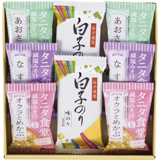 タニタ食堂監修 減塩みそ汁・白子のり詰合せ ST-20