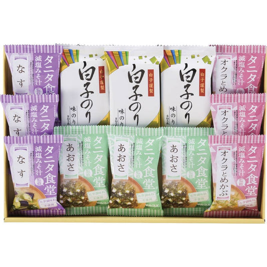 タニタ食堂監修 減塩みそ汁・白子のり詰合せ ST-30