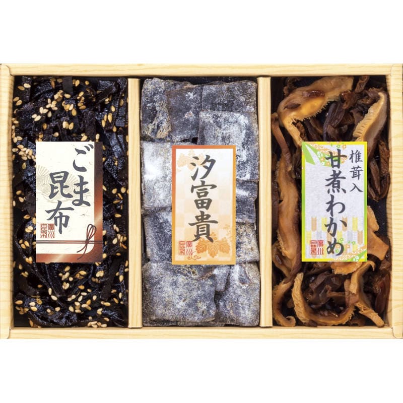 廣川昆布 万味豊秀 3品佃煮詰合せ（B－10） 201-31
