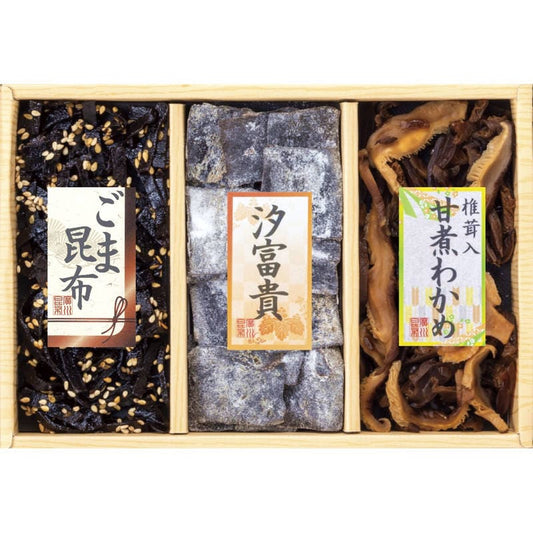 廣川昆布 万味豊秀 3品佃煮詰合せ（B－10） 201-31