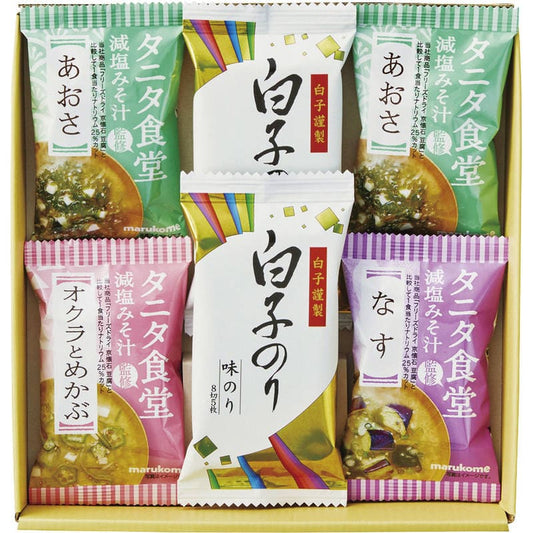 タニタ食堂監修減塩みそ汁・白子のり詰合せ ST-15