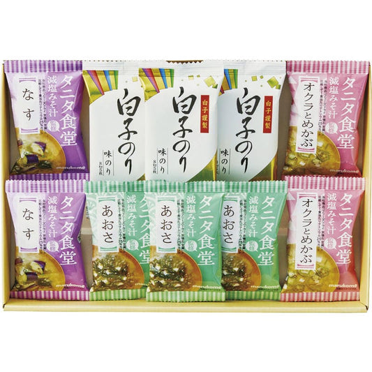 タニタ食堂監修減塩みそ汁・白子のり詰合せ ST-25
