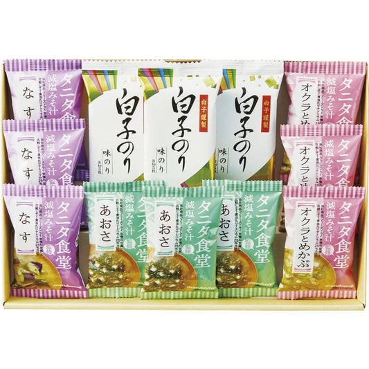 タニタ食堂監修減塩みそ汁・白子のり詰合せ ST-30